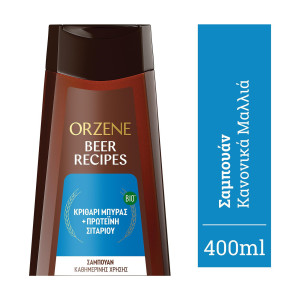 Orzene beer σαμπουάν για όλους τους τύπους μαλλιών 400ml Orzene - 1