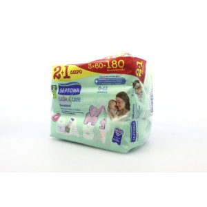 Septona calm n care μωρομάντηλα sensitive baby 3x60τεμ