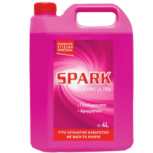 Spark παχύρρευστη χλωρίνη ροζ 4lt Spark - 1