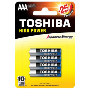 Toshiba μπαταρίες αλκαλικές AAA 4τεμ Toshiba - 1