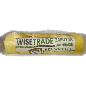 Wisetrade σακούλες απορριμμάτων με άρωμα λεμόνι 65x70cm 60lt 10τεμ  - 1