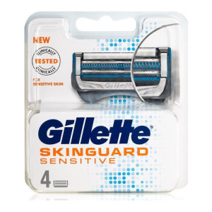 Gillette ανταλλακτικές λεπίδες skinguard sensitive 4τεμ