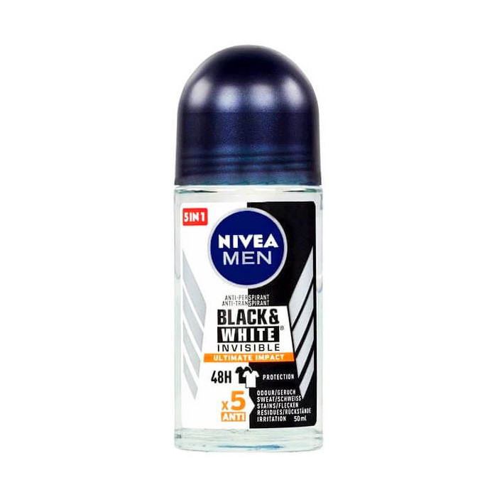 NIVEA DEO ROLL-ON MEN 50ml - (B & W) (INVISIBLE) (ULTIMATE IMPACT)