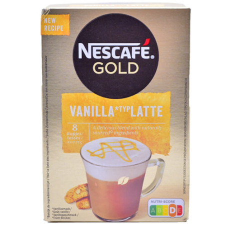 NESCAFE GOLD VANILLA LATTE (8x17gr.) - 136gr.