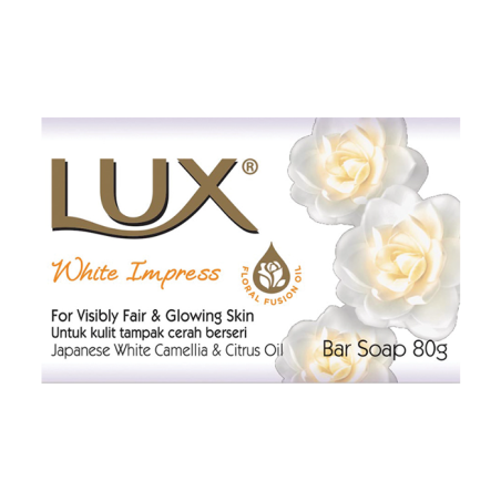 LUX BAR 80gr ΣΑΠΟΥΝΙΑ ΑΣΠΡΟ BRIGHT IMPRESS