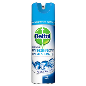 Dettol υγρό απολυμαντικό spray all in one crisp linen 400ml