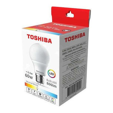 TOSHIBA LED E27 60W. 