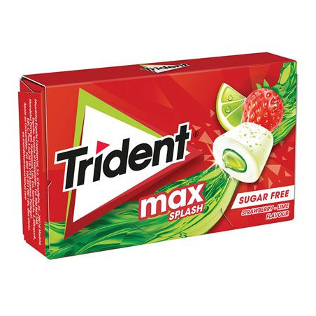 TRIDENT MAX SPLASH STRAWBERRY 22gr