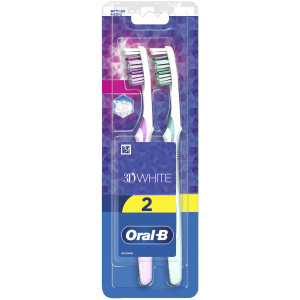 Oral-b οδοντόβουρτσα 3d white 2τεμ