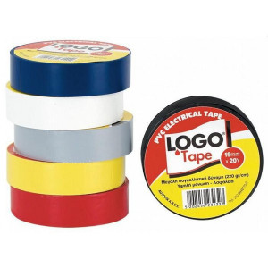 Logo tape eco μονωτική ταινία μπλε 19mm x 18,3m