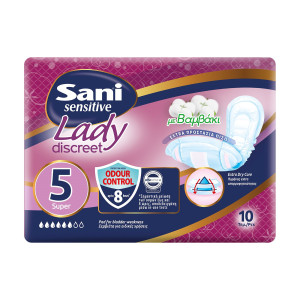 Sani lady sensitive No5 σερβιέτες ειδικών χρήσεων 10τεμ Sani - 1