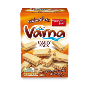 VARNA MINI WAFERS PEANUT AND ORANGE 260GR