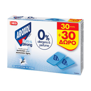 Aroxol pure & strong εντομοαπωθητικές ταμπλέτες 60τεμ Aroxol - 1