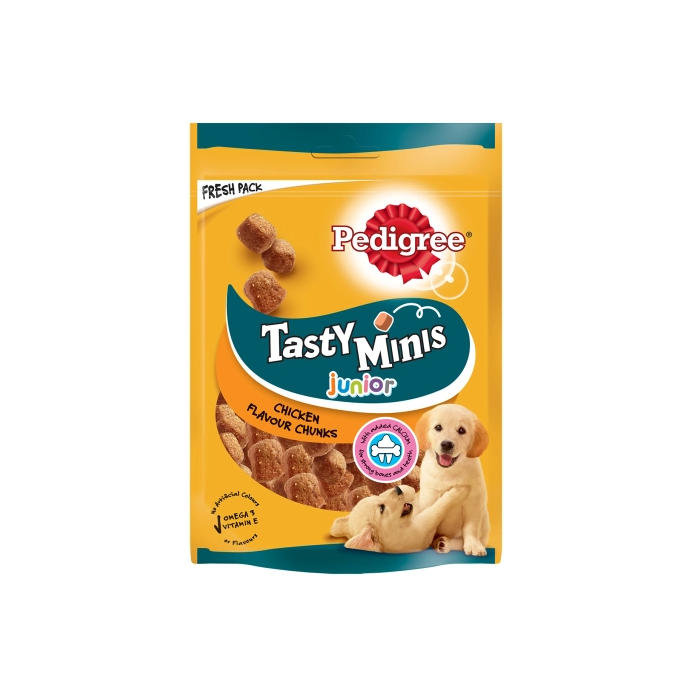 Pedigree tasty minis junior κοτόπουλο 125gr