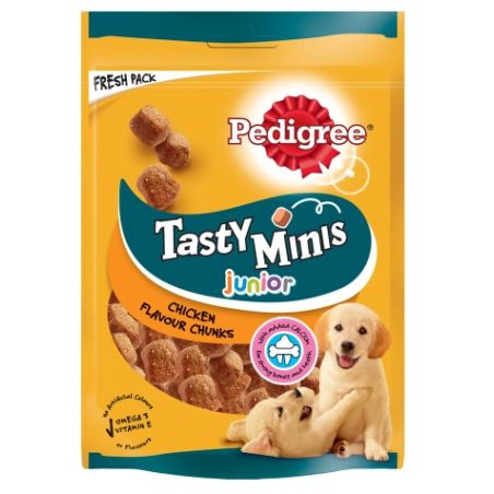 Pedigree tasty minis junior κοτόπουλο 125gr