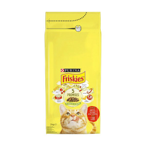 FRISKIES γατοτροφή βοδινό, κοτόπουλο & λαχανικά 2kg