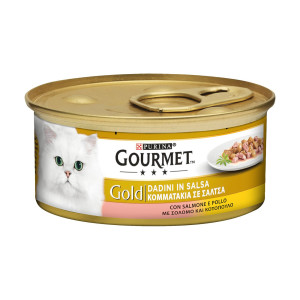 Gourmet γατοτροφή gold κομματάκια σολωμού & κοτόπουλου σε σάλτσα 85gr Gourmet - 2