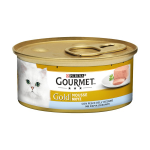 Gourmet γατοτροφή gold μους με ψάρια ωκεανού 85gr Gourmet - 1