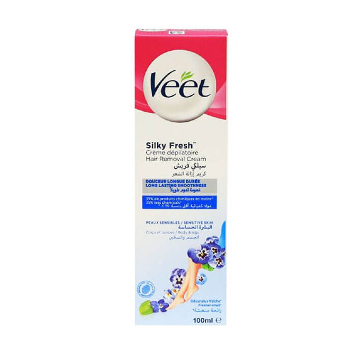 VEET ΚΡΕΜΑ ΑΠΟΤΡΙΧΩΣΗΣ 100ml - (SILKY FRESH SENSITIVE SKIN)  - 1