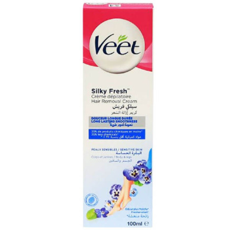 VEET ΚΡΕΜΑ ΑΠΟΤΡΙΧΩΣΗΣ 100ml - (SILKY FRESH SENSITIVE SKIN)  - 1