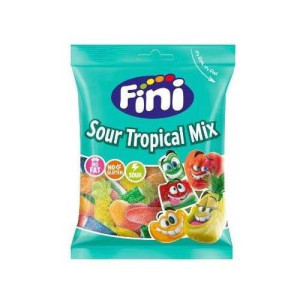 FINI ΖΑΧΑΡΩΤΑ SOUR TROPICAL MIX 90GR ΕΛ  - 1