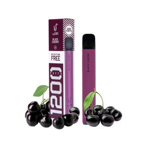 VAK ΗΛΕΚΤΡΟΝΙΚΟ ΤΣΙΓΑΡΟ (1200 PUFFS) BLACK CHERRY 3,2ML Nicotine FREE  - 1