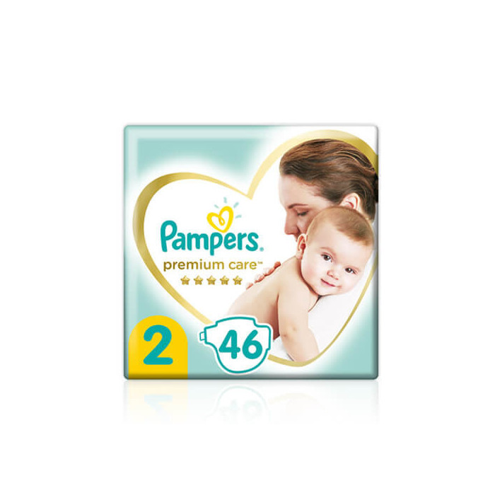 PAMPERS PREMIUM CARE Νο 2 - (46τεμ.) (4-8kg)