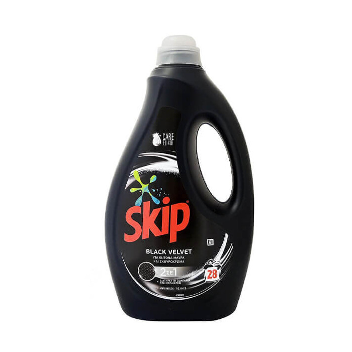 Skip υγρό απορρυπαντικό πλυντηρίου ρούχων black velvet 28μεζ 1,4lt