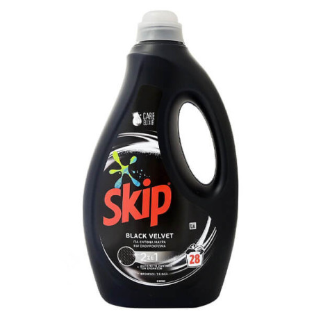 Skip υγρό απορρυπαντικό πλυντηρίου ρούχων black velvet 28μεζ 1,4lt