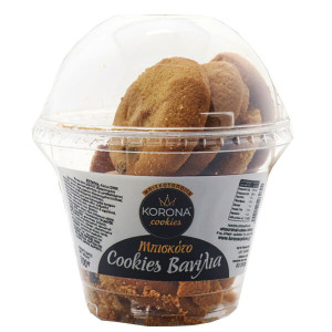 KORONA COOKIES ΣΕ ΠΟΤΗΡΑΚΙ 100gr. - (ΒΑΝΙΛΙΑ)  - 1