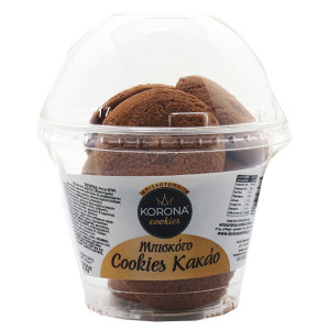 KORONA COOKIES ΣΕ ΠΟΤΗΡΑΚΙ 100gr. - (ΚΑΚΑΟ)  - 1