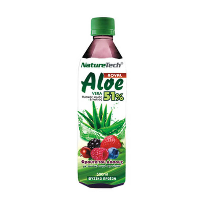 NATURE TECH ALOE VERA SUGAR FREE PET 500ml - (FOREST FRUITS)