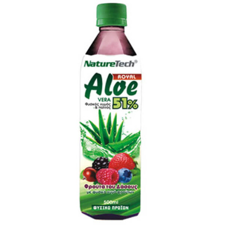 NATURE TECH ALOE VERA SUGAR FREE PET 500ml - (FOREST FRUITS)