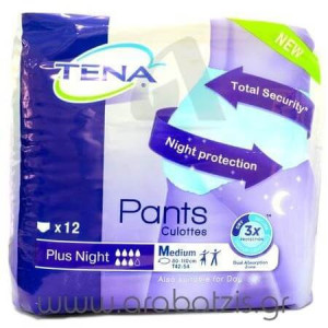 TENA PANTS PLUS NIGHT MEDIUM (12τεμ)  - 1