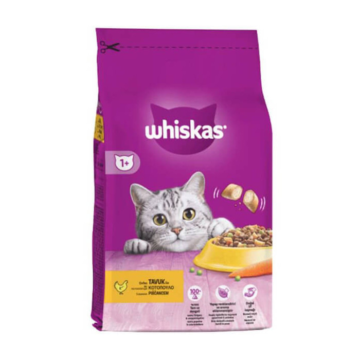 Whiskas γατοτροφή κροκέτα με κοτόπουλο 1,4kg