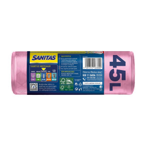 Sanitas σακούλες απορριμμάτων flex & strong αρωματική 52x75cm 45lt 10τεμ Sanitas - 1