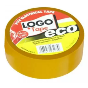 Logo tape eco μονωτική ταινία κίτρινη 19mm x 18,3m Logo - 1