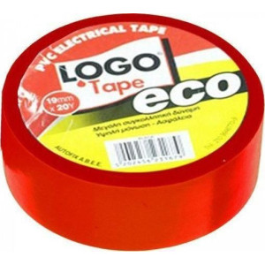 Logo tape eco μονωτική ταινία κόκκινη 19mm x 18,3m Logo - 1
