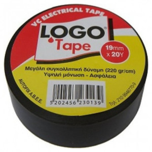 Logo tape eco μονωτική ταινία μαύρη 19mm x 18,3m Logo - 1