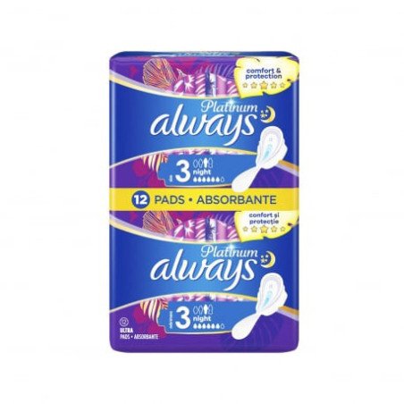 ALWAYS ΣΕΡΒΙΕΤΑ DUO PLATINUM DAY&NIGHT 12pcs  - 1