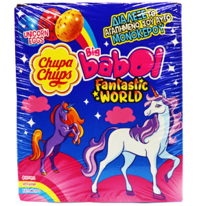 Chupa chups big babol τσίχλες unicorn eggs 100τεμ