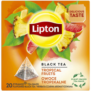 LIPTON ΤΣΑΙ ΠΥΡΑΜΙΔΑ (20x1,8gr.) - (TROPICAL FRUITS)