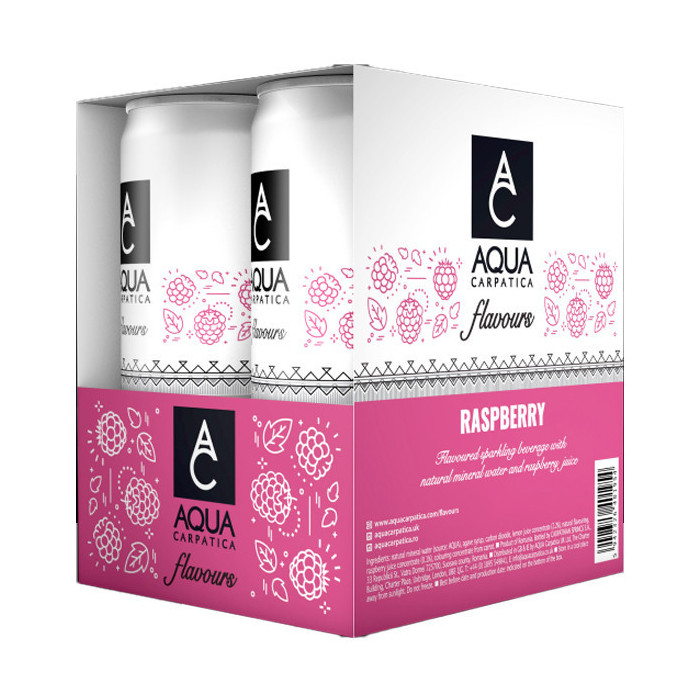 Aqua carpatica ανθρακούχο νερό με βατόμουρο 4x330ml