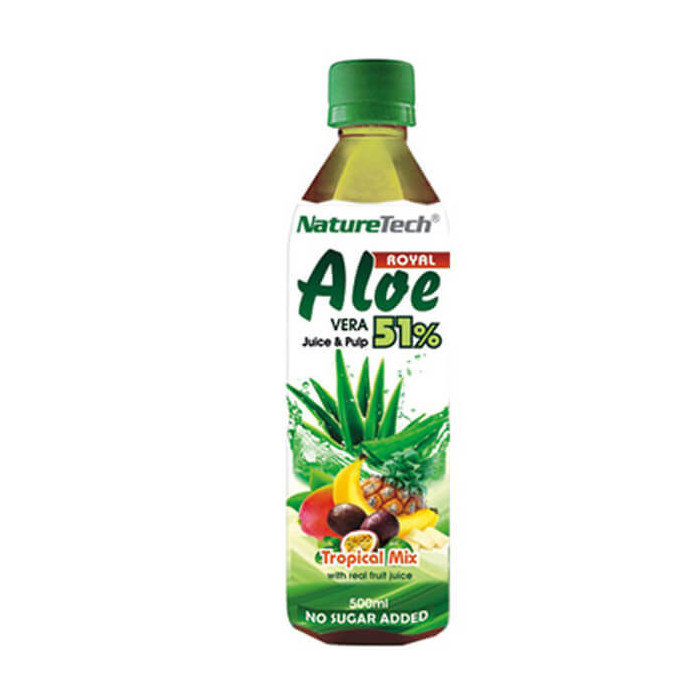 NATURE TECH ALOE VERA SUGAR FREE PET 500ml - (TROPICAL MIX)  - 1