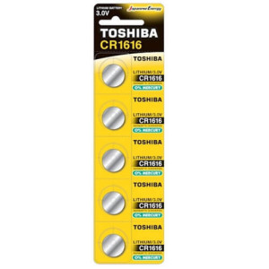 TOSHIBA ΜΠΑΤΑΡΙΑ 3V LITHIUM (5τεμ.) - (CR1616CP) - (ΜΕ ΦΟΡΟ 0,02€)