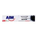 AIM οδοντόκρεμα white system charcoal 75ml