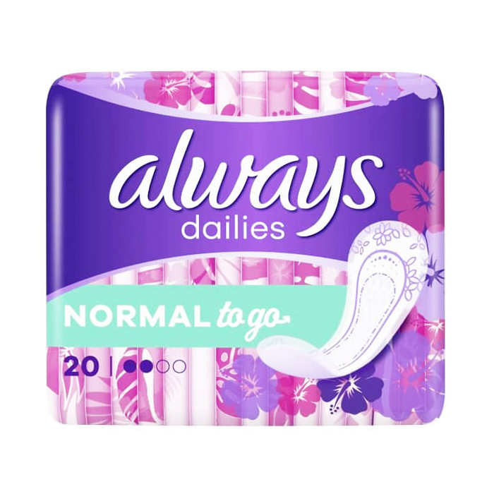 ALWAYS ΣΕΡΒΙΕΤΑΚΙΑ NORMAL (20τεμ.) - (TO GO) (DAILIES)