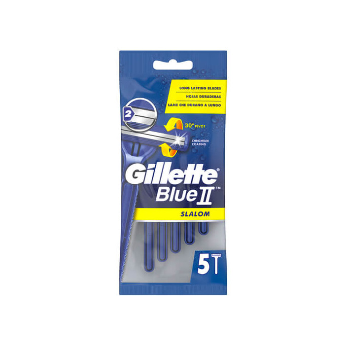 GILLETTE ΞΥΡΑΦΑΚΙΑ BLUE II - (5τεμ.) (SLALOM)