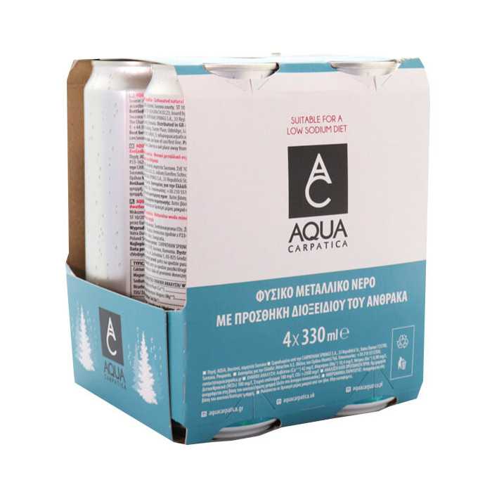 Aqua carpatica ανθρακούχο νερό 4x330ml