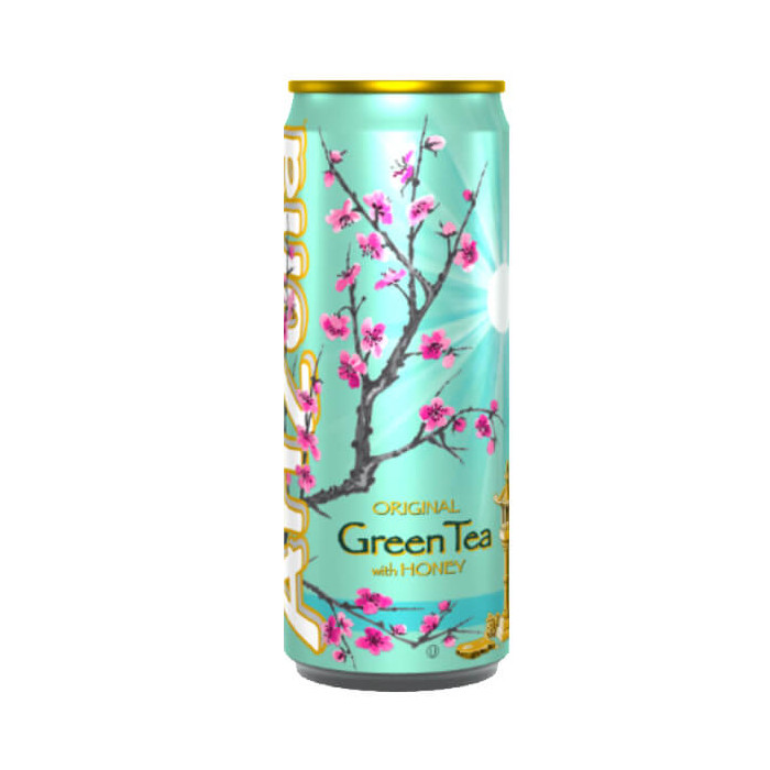 ARIZONA ΠΡΑΣΙΝΟ ΤΣΑΙ 330ml - (ΜΕ ΜΕΛΙ) (SLIM CAN)